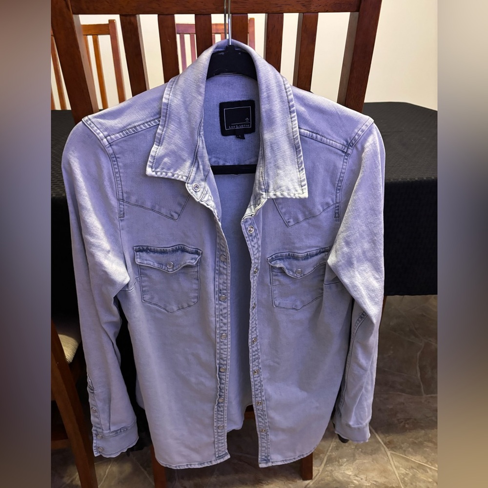 Lillie and Lottie Light Blue Denim Shirt